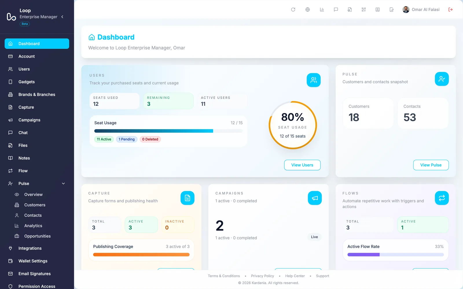 Loop CRM analytics