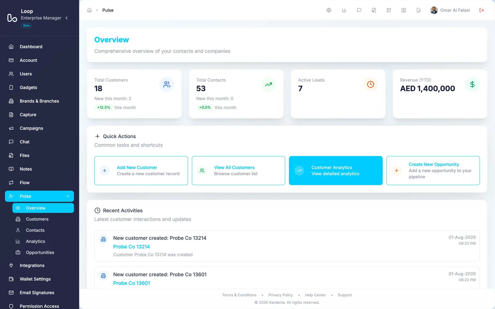 Loop CRM overview