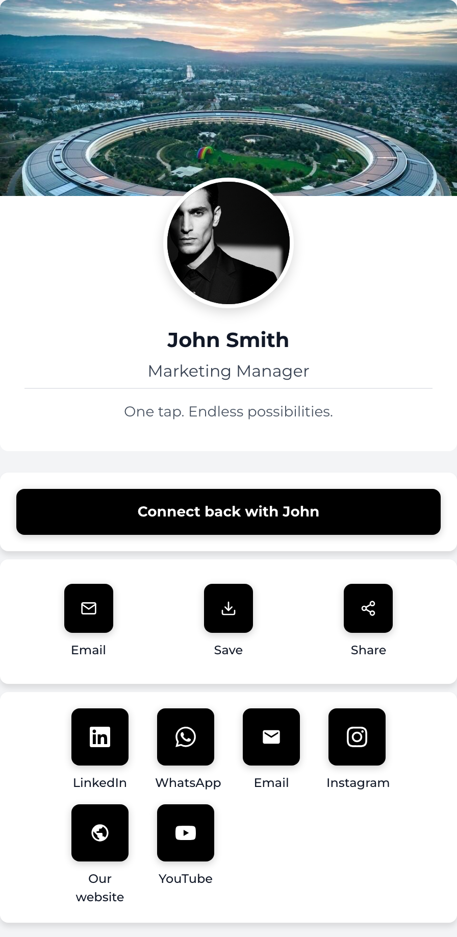Black & White profile theme