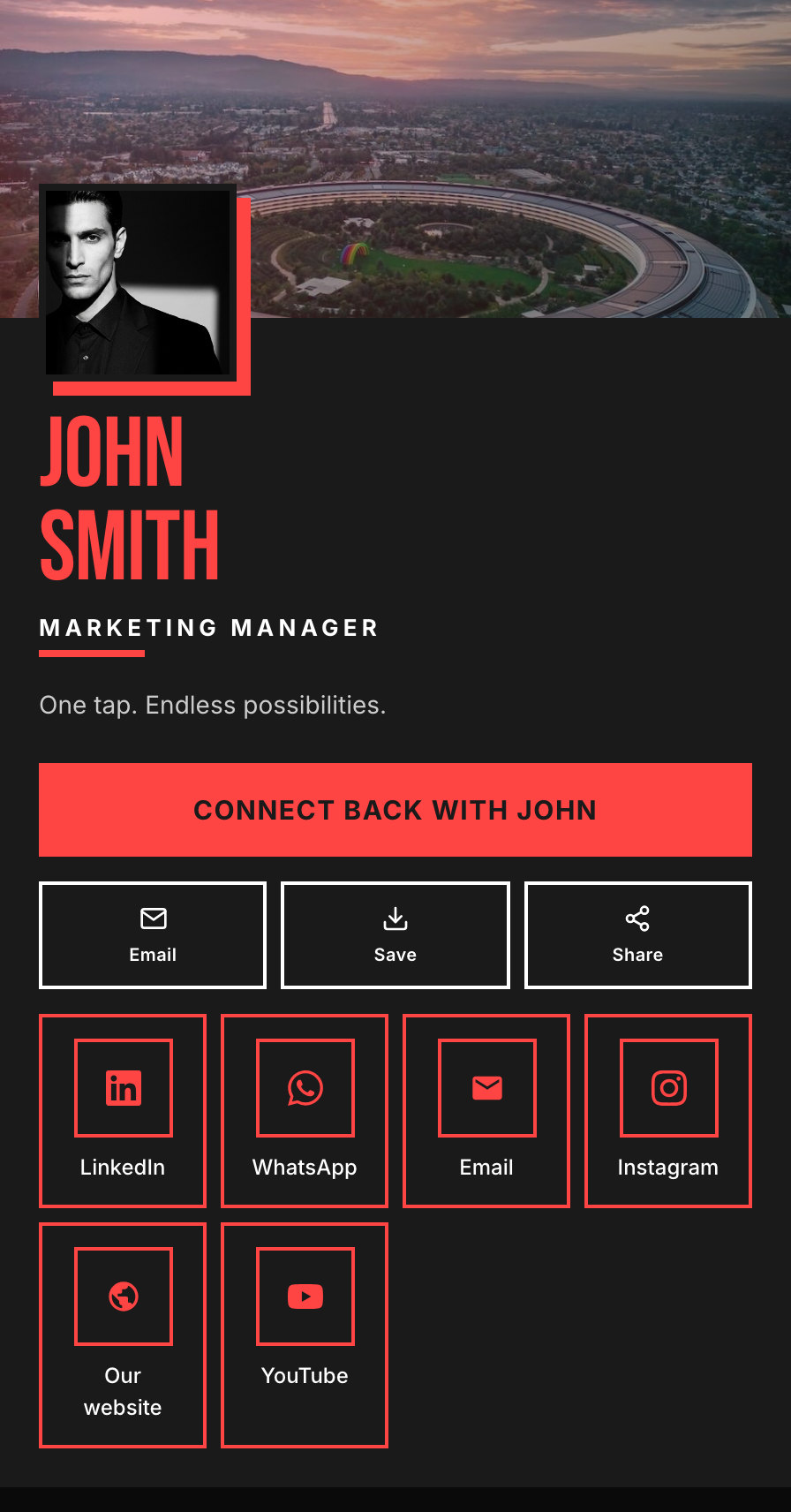 Bold Mono profile theme