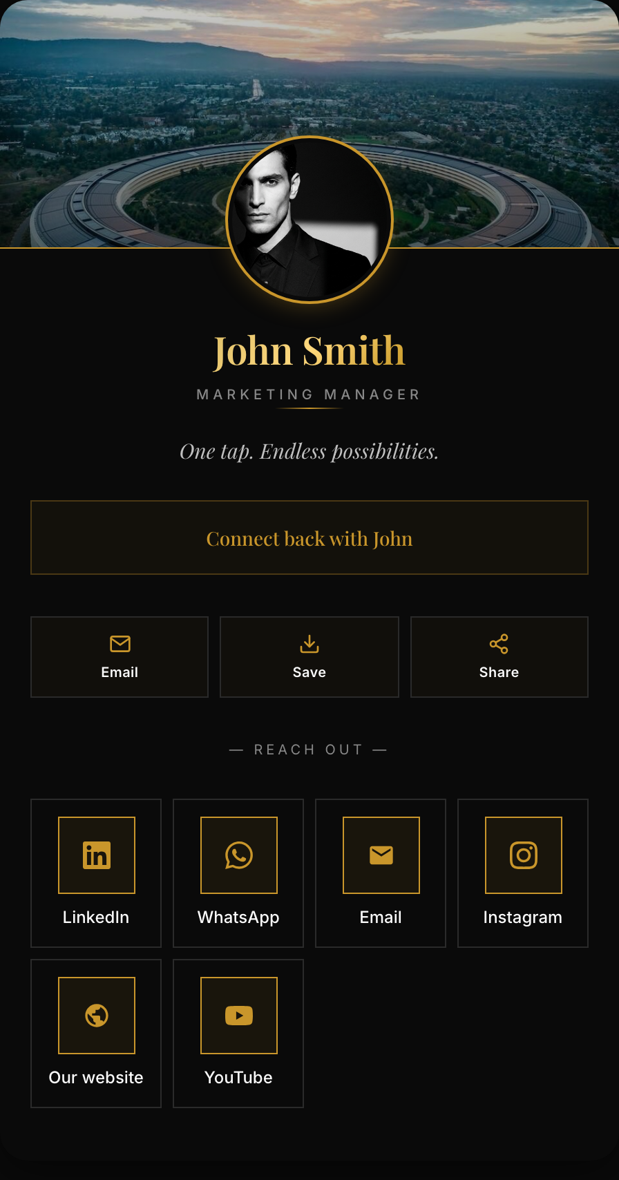 Luxe profile theme